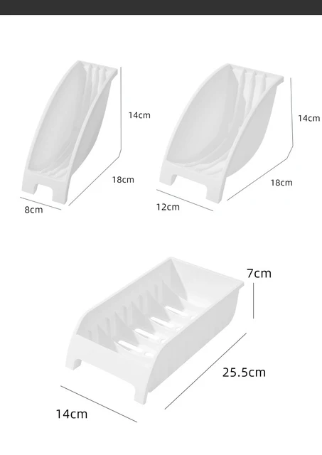 Support de rangement pour assiettes et bols en plastique, étagère de  cuisine ventilée, anti-déformation, vaisselle F2, proximité - AliExpress