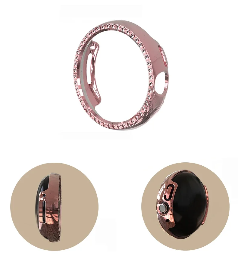 Luxurious Diamond-Studded TPU Watch Case - Sleek and Durable Protection
