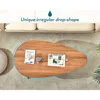 Modern Coffee Table White Oval Coffee Tables for Living Room Simple Center Table for Small Space Home Office Easy Assembly 3