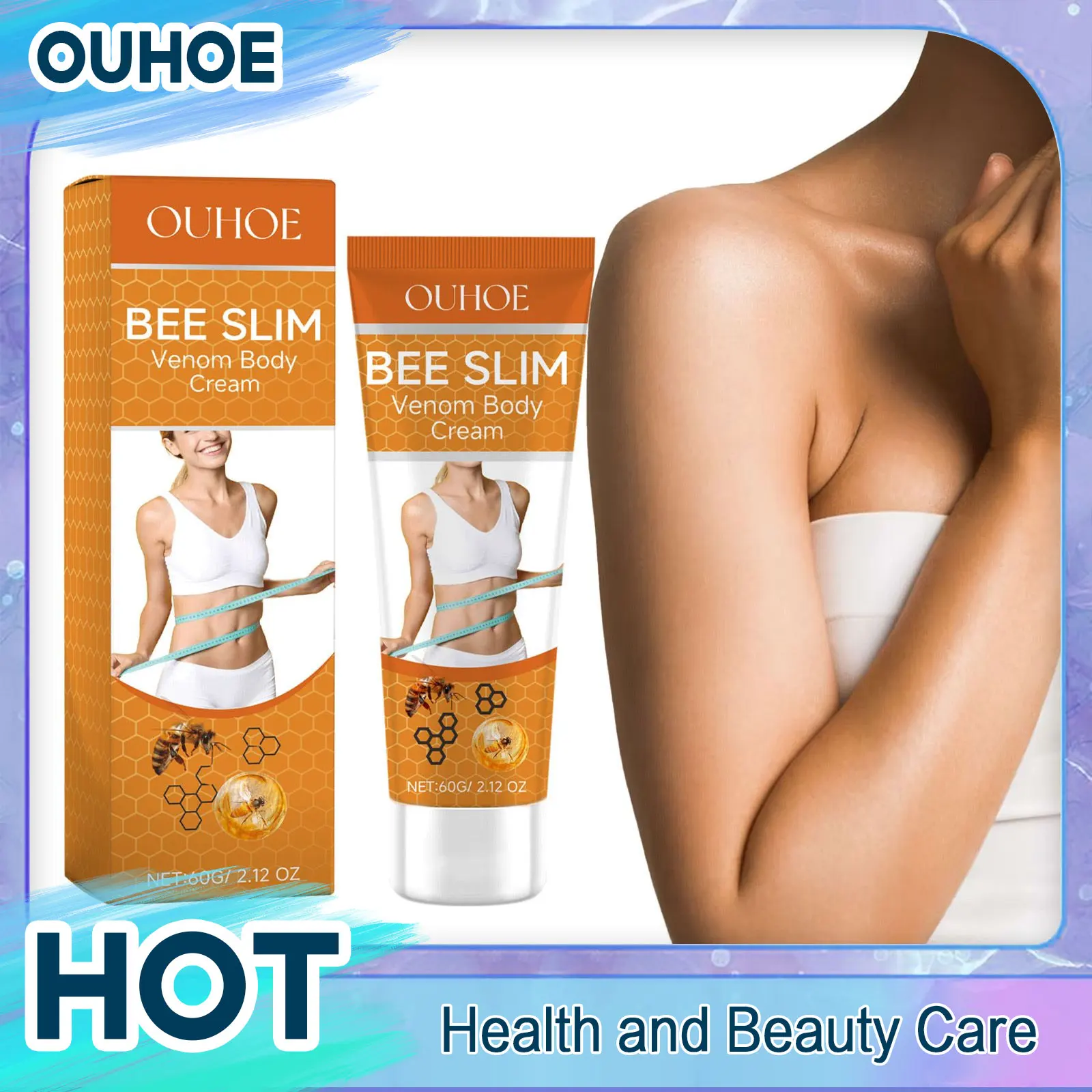 Weight Loss Cream For Stomach Thigh Arm Belly Body Shaping Sculpting Lifting Firming Fat Burner Anti Cellulite Bee Venom Lotion