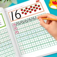 Number Children Calligraphy Alphabet Tracing Workbook Educational Books Handwriting Copybook for Kids 32 Pages
