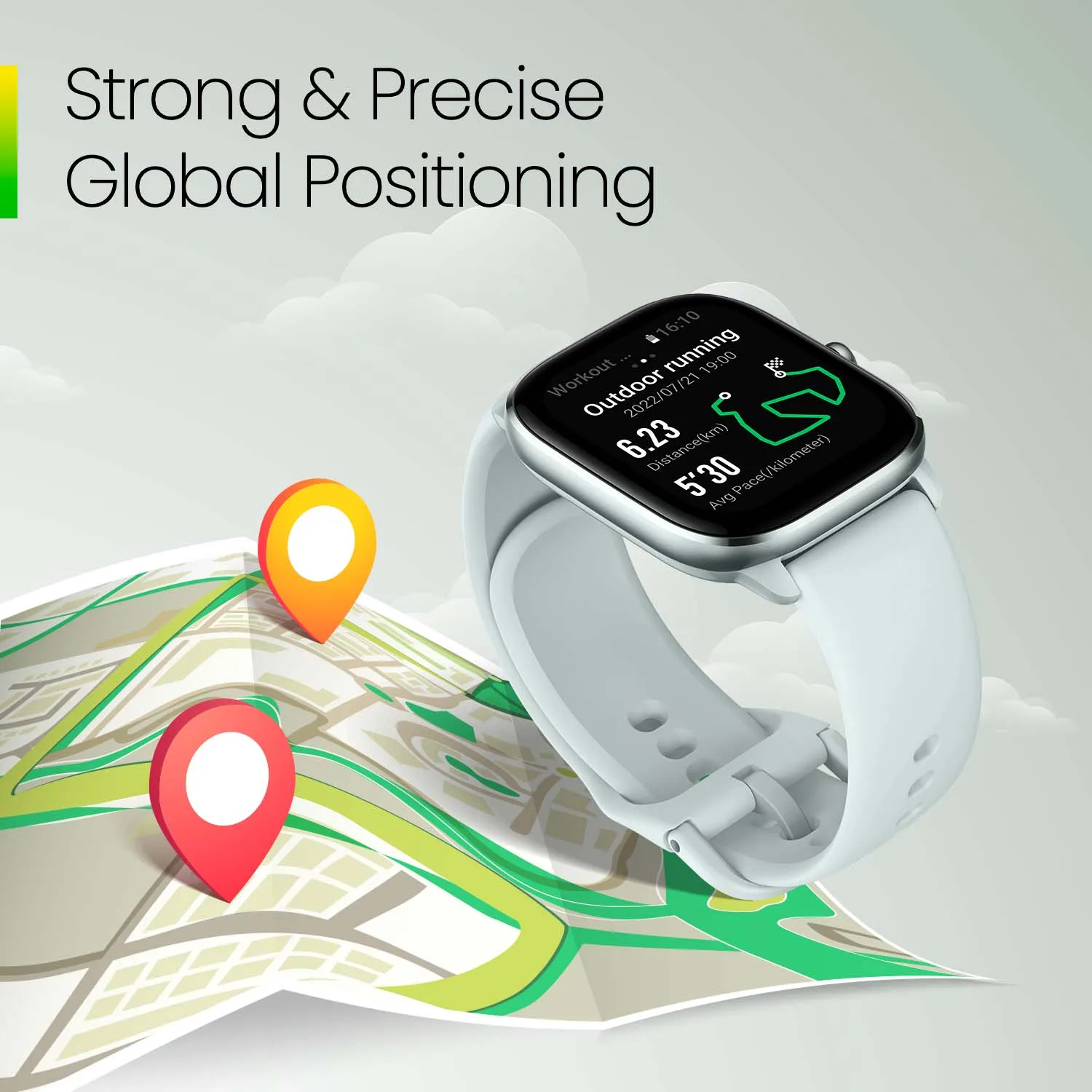 Amazfit Bip 5 Smartwatch Alexa Byilt-in Strong GPS Tracking Power Smart  Watch