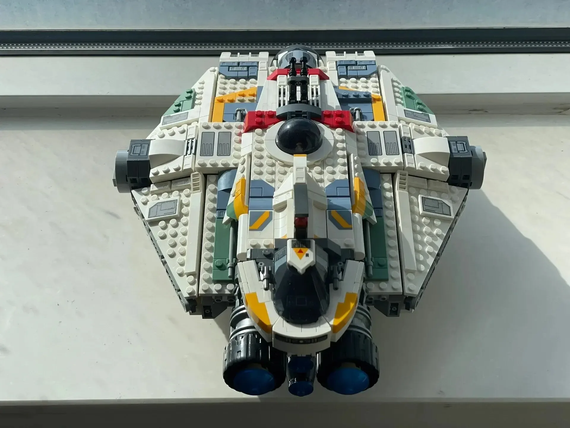 In Stock Spaceship 1394pcs Ghost & Phantom II Building Blocks Assembling Fit 75357 Bricks Model Toys Kids Gift