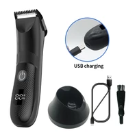 Men Intimate Hair Trimmer for Groin Area & Pubic Hair Waterproof Wet/Dry 2