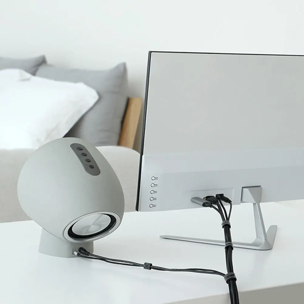 케이블 타이 1미터 후크 루프 재사용 가능한 와이어 고정 스트랩 코드 정리용 노트북 사무실 가정용