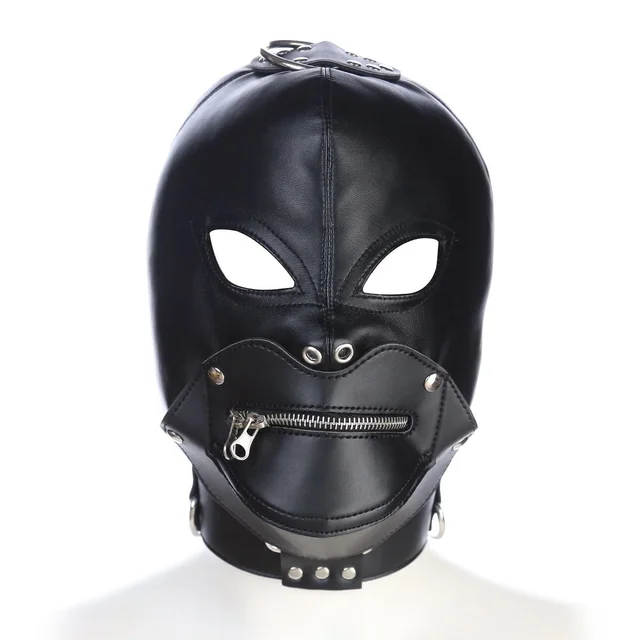 Open Eye Mask Hood with Zipper 2