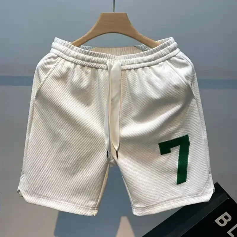 thumbnail image 1 of Pantalones cortos deportivos de baloncesto para hombre, pantalones cortos para entrenamiento, correr, gimnasio, joggers, talla pequeña, Y2k, XL, ropa de calle, pantalones holgados de diseñador, 1 of 5