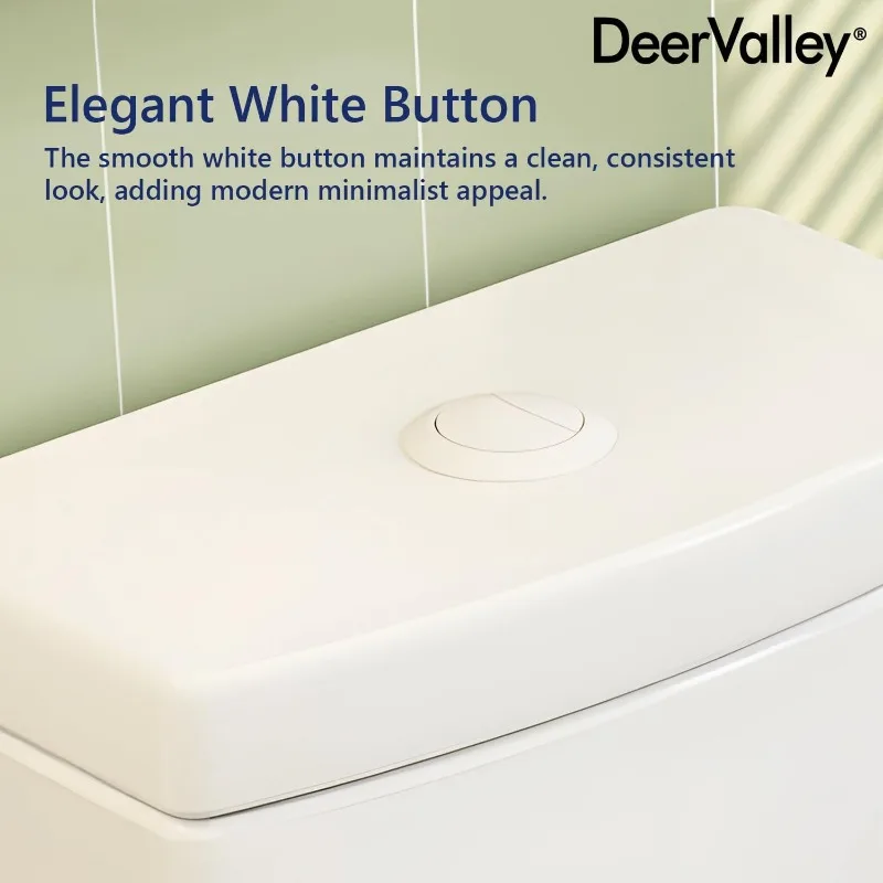 One Piece Toilet with White Button12'' Rough-In Standard Bathroom Toilet Dual Flush 0.8/1.28 GPF Elongated Toilet with Soft 6