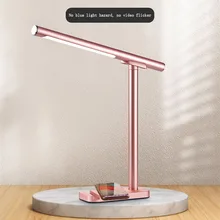 

Creative magnetic suction charging led light wireless charging student dormitory reading folding eye protection study table lamp