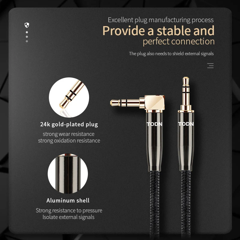 Premium 3.5mm Hi-Fi Audio Cable - Male-to-Male Connection