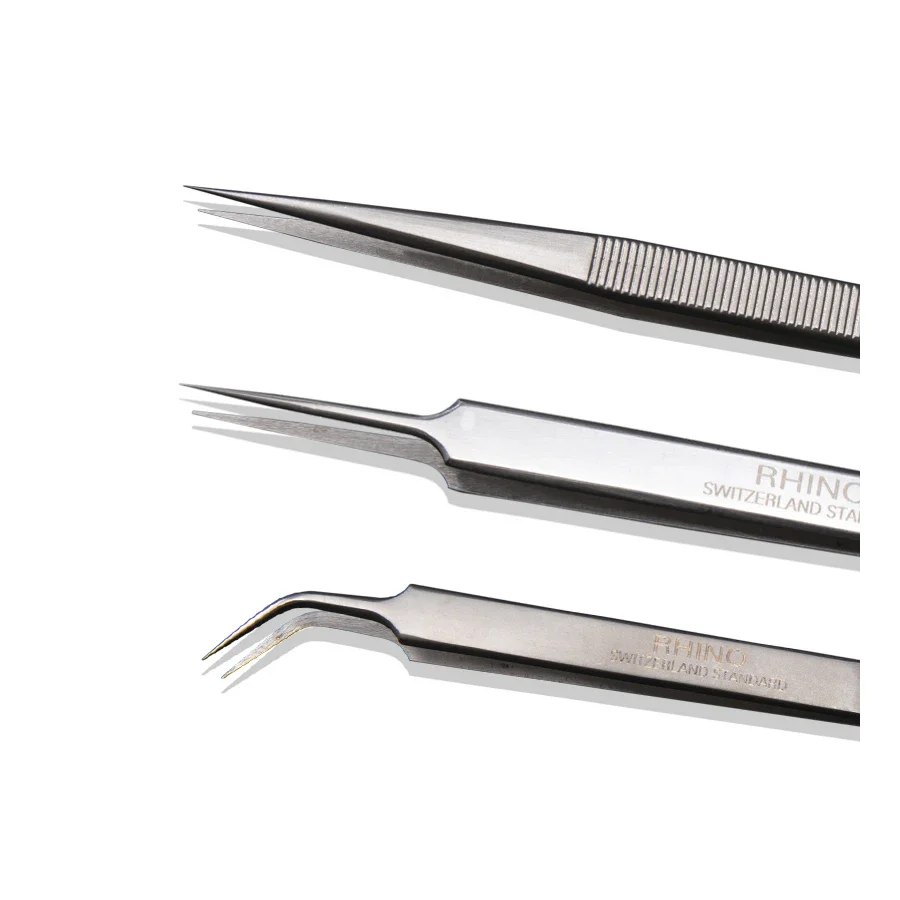RH Japan Professional RHINO Tools Extended Tweezers Antistatic High Precision Super Hard for Watch and Cell Phone Repair