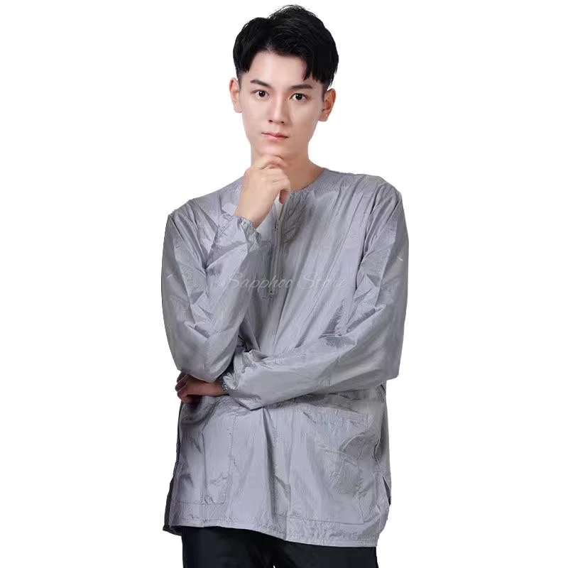애완 동물 Groomer 작업복 정전기 방지 붙지 않는 머리 통기성 방수 애완 동물 미용사 작업복 이발사 살롱 미용 가운 가운