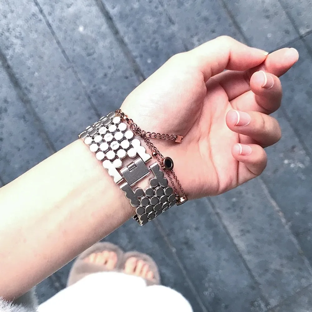 Premium Stainless Steel Watch Band Strap - Elegant Wristband Bracelet