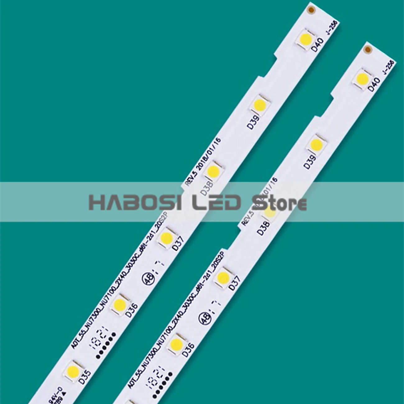 2pcs LED BN96 45913A 46033A BN61 15485A UA55NU7300 UA55NU7400 HG55NJ678U UE55NU7670 UE55NU7655 UE55NU7175 UE55NU7302 UE55NU7305