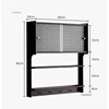Creative Solid Wood Kitchen Cabinets Wall Mounted Storage Sideboard Nordic Kitchen Furniture Bedroom Glass Closet Kitchen Island 6
