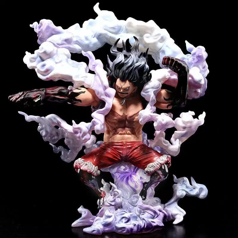 

26 см One Piece MAX Cake Island POP 4 Gear 4 Snake Man Luffy, анимационная модель, украшение, фигурка, настольное украшение