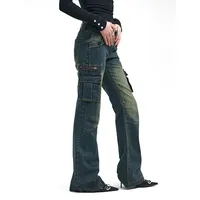 Women Blue Baggy Cargo Jeans Harajuku Y2k 90s Aesthetic High Waist Denim Trouser 2000s Oversize Jean Pants Vintage Clothes - Image 3