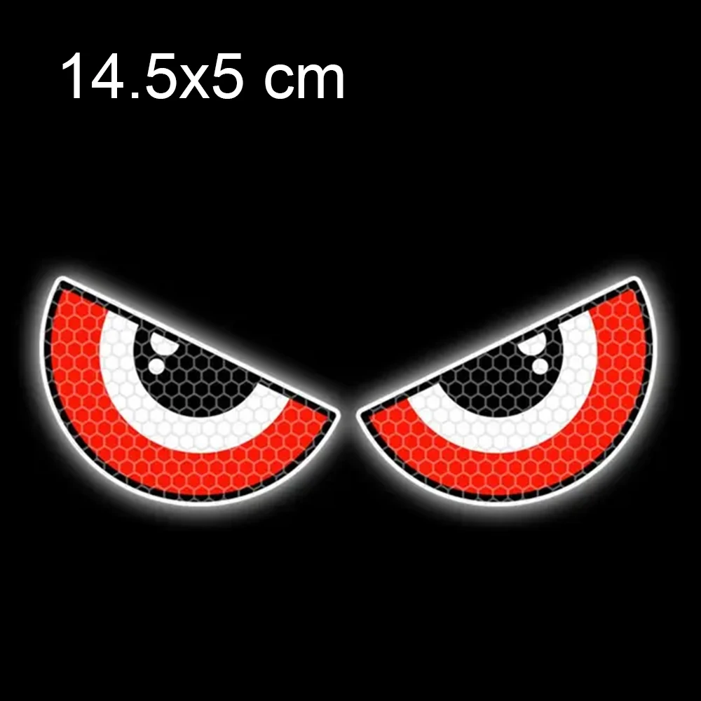 Motorcycle Stickers Devil Eyes Car Motorcycle Stickers Helmet Fairing Rear Window Decoration Decal Electric Car Motorcycle Reflective Stickers