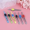 1Pc Professional Eyebrow Tweezers Eyebrow Hair Removal Clip Makeup Eyelash Extension Eyelash Tweezers Beauty Random color 2