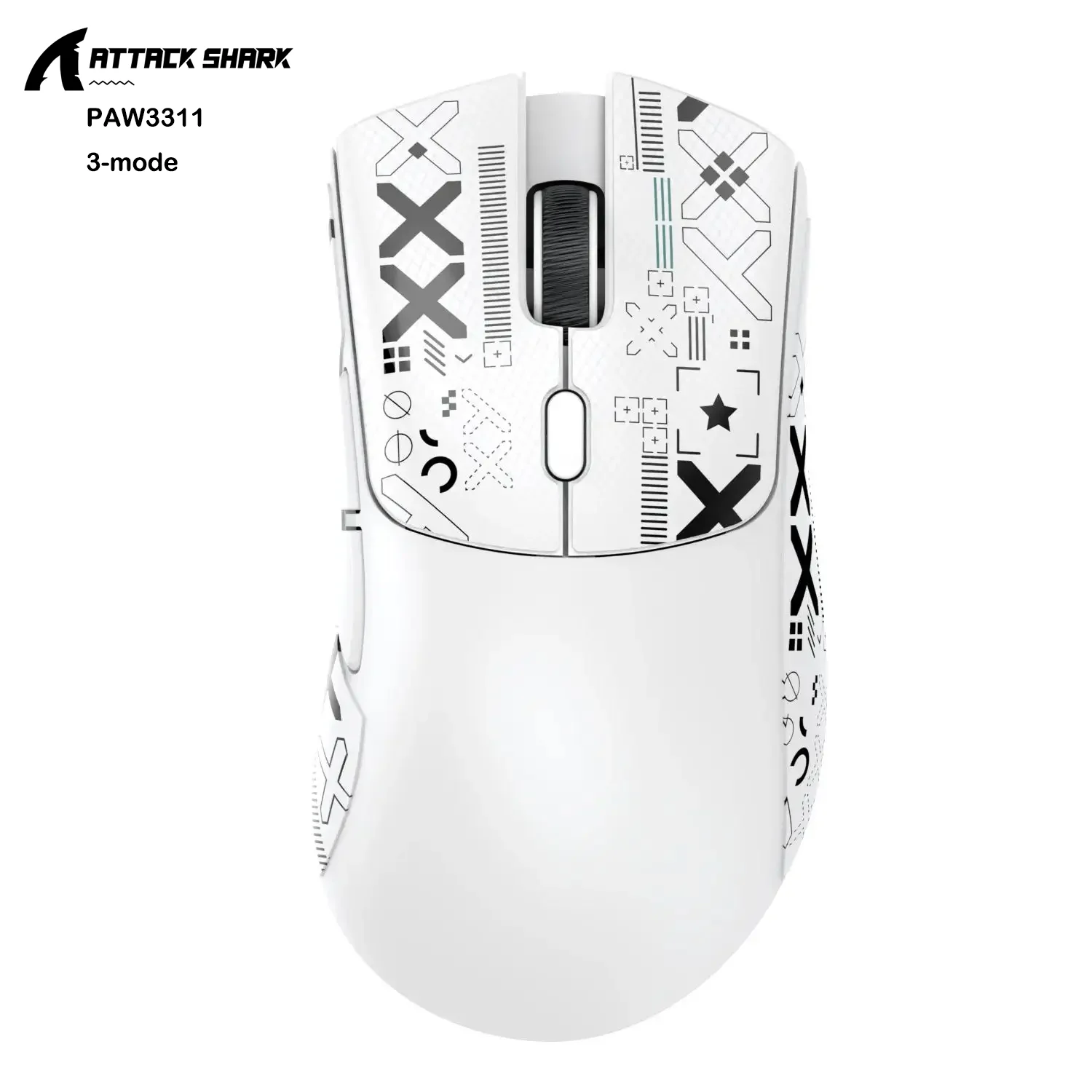Attack Shark R1/X11 Wireless Gaming Mouse, 18K DPI PAW3311, Ergonomic, Lightweight Tri-Mode Bluetooth 2.4GHz USB, for PC/Laptop