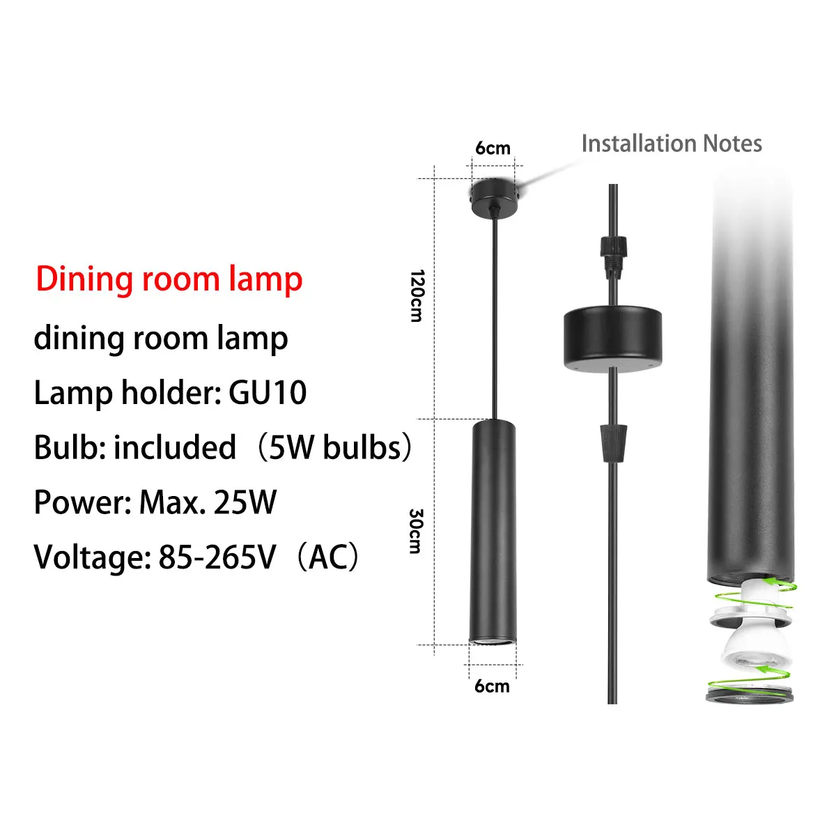 Type E Black 110V