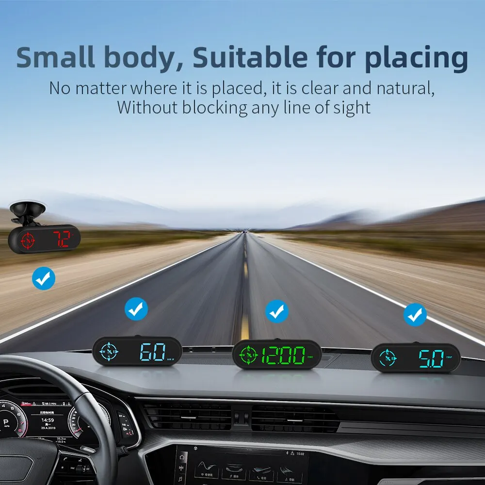 Fully Compatible with Color Changing HUD G9 GPS Head-Up Display