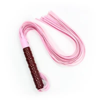 59CM PU Leather Bull Whip Custom Horse Whip with Wrist Strap，Riding Crop Party Flogger Horse Riding Whip 1