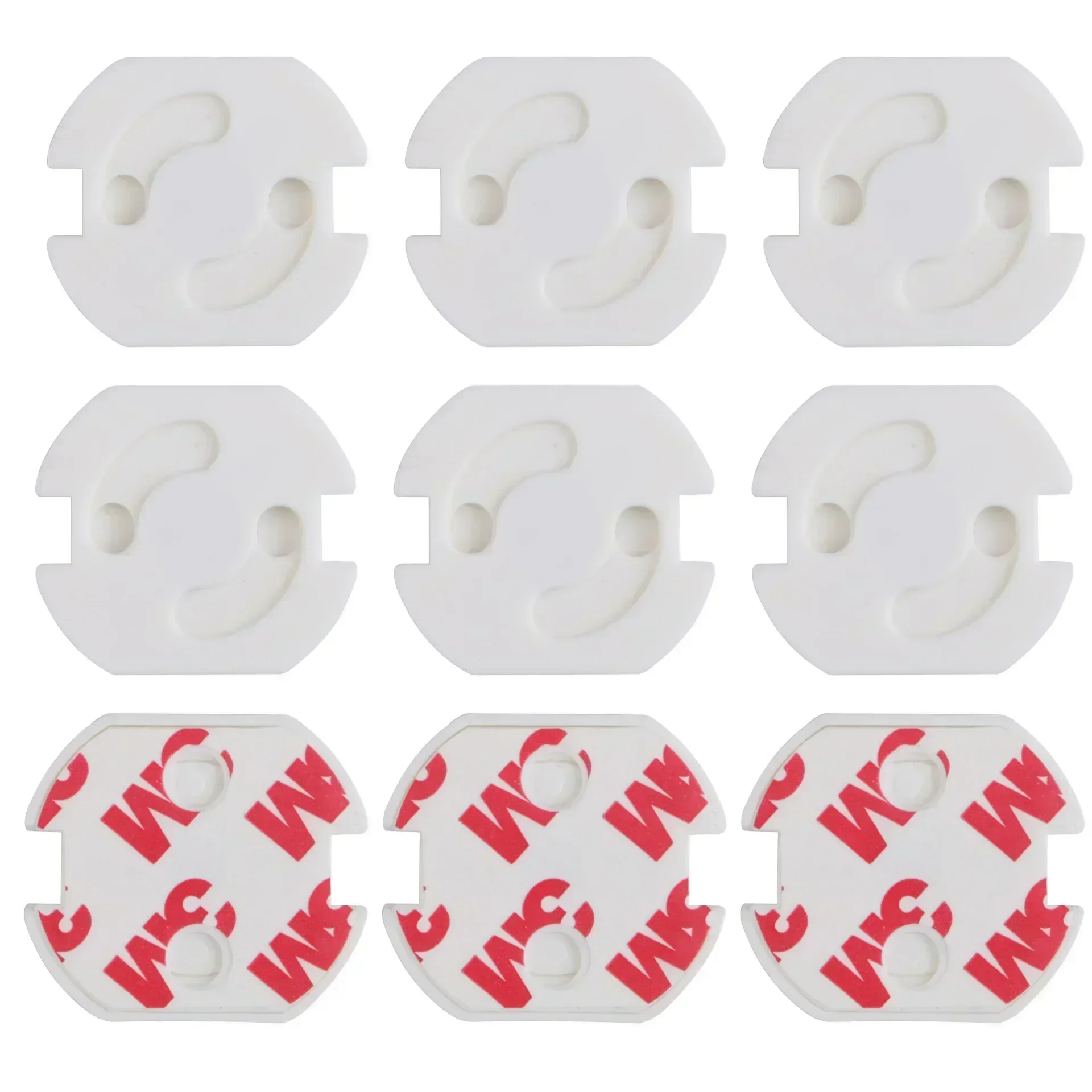 10-Pack Childproof Outlet Covers-Shockproof Electrical Safety Plugs for Baby Protection & Home Security