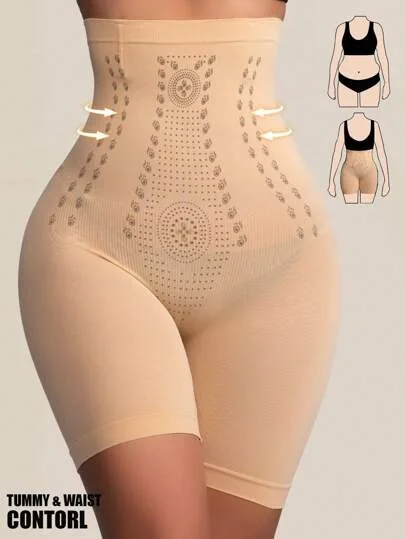Leggings Modeladoras Sem Costura de Grafeno de Cintura Alta, Controle de Barriga, Levantamento de Glúteos, Calças para Recuperação Pós-Parto