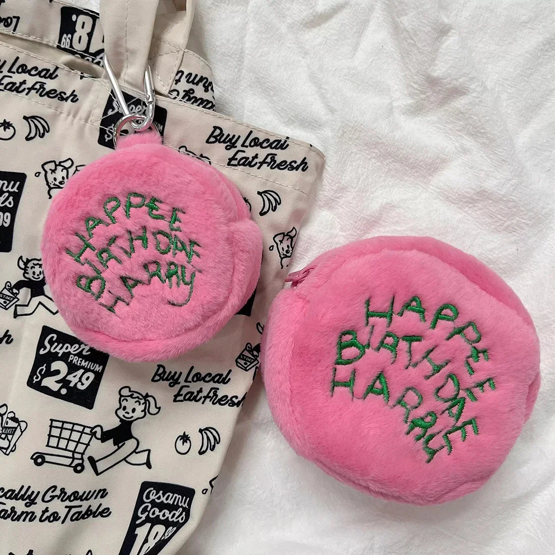 New Harries Plush Coin Purse Cartoon Potters Birthday Cake Bluetooth Headphone Storage Bag Mini Bag Girl Purses Wallet