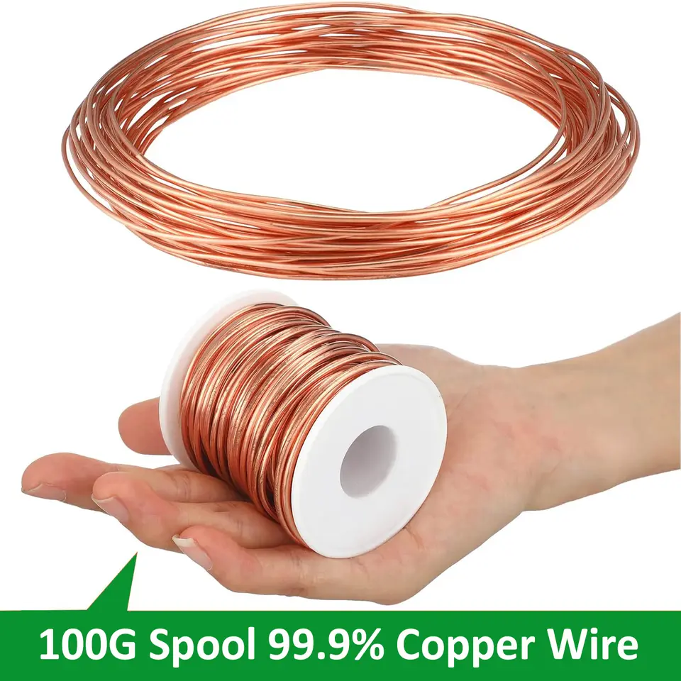 100g Enameled Copper Wire 0.1mm-1.5mm High Precision Magnet Winding Wire For Transformers, Motors, Relays, Inductors (1300m-6m) image 2