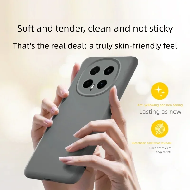 Magnetic Matte Soft Silicone Case with Velvet Finish and Camera Protection