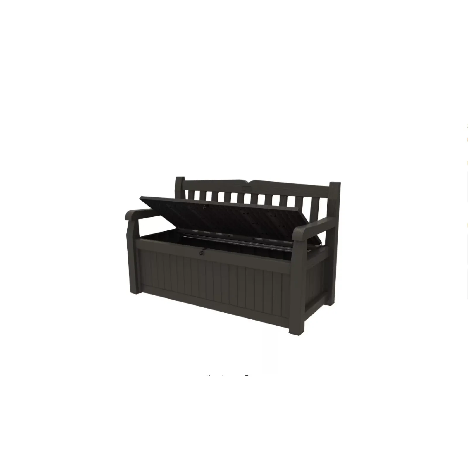 US Solana 2-Person Brown Outdoor Resin Storage Bench