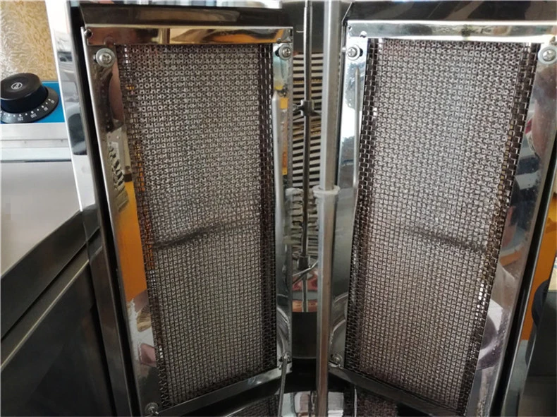 Gas Grill GB 25 Desktop Turkish Kebab Machine Double Head Roast Meat Rice Mixer Doner Maker Powered BBQ