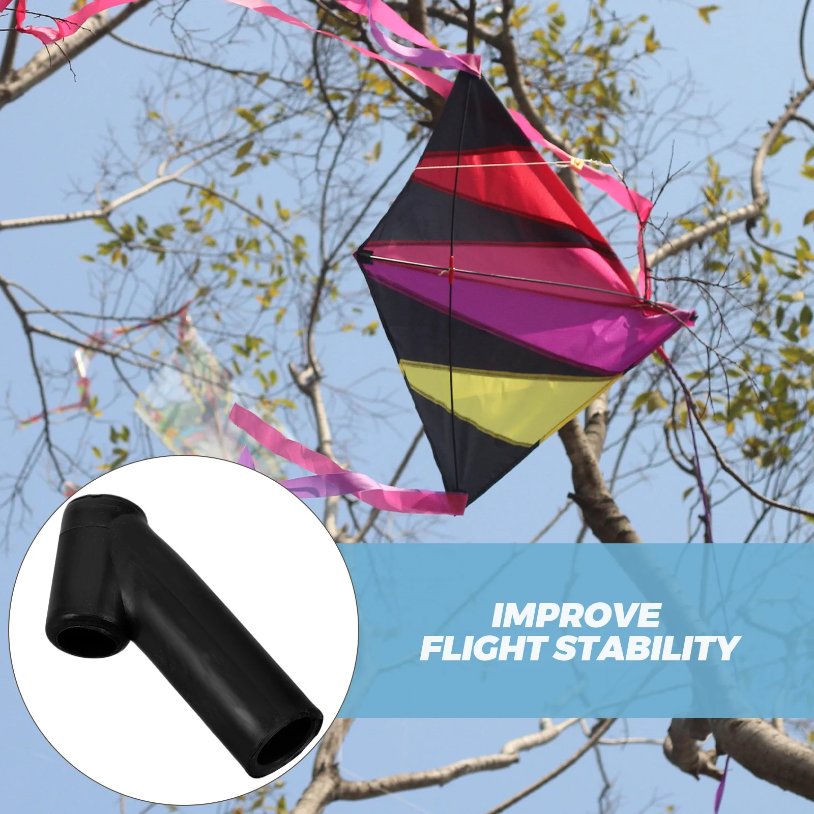 12 Pcs Kite Connection Tee Support Rod DIY Kites for Kids Bulk Make Your Own Parts Rods Plastic Child