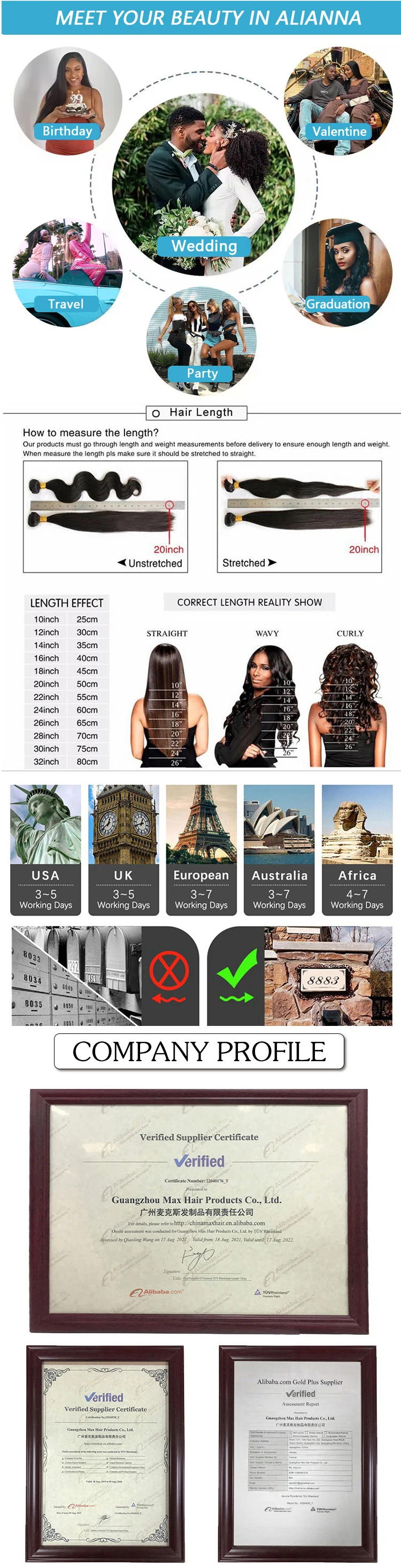 Human Hair Bulk No Weft Hair Extensions detail