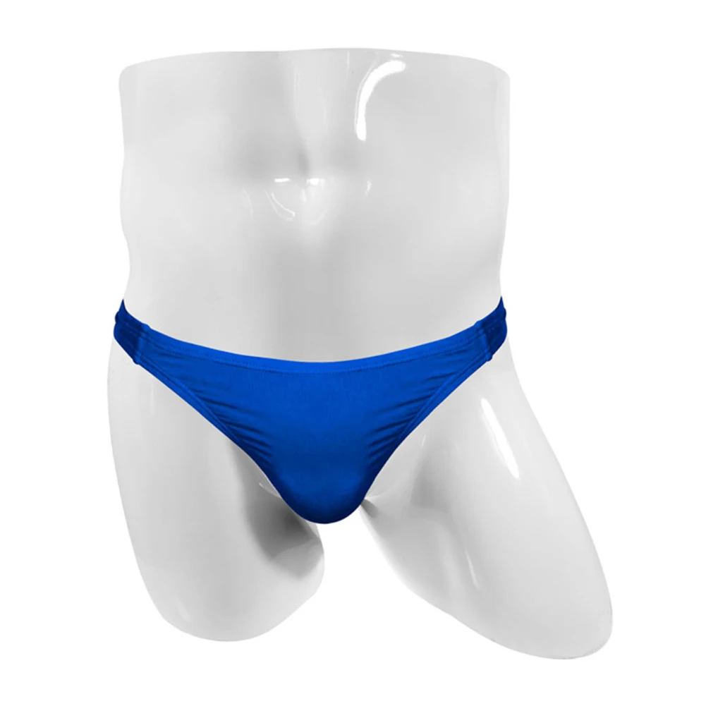 

Men Sexy Briefs Pouch Panties Ice Silk Underpants Lingerie Underwear Low Rise