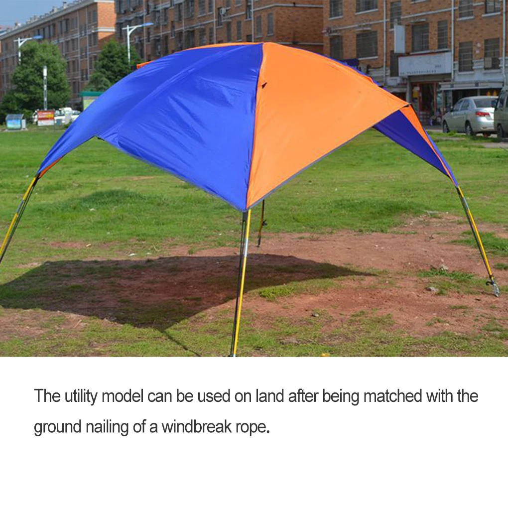 

Foldable Portable Kayak Canopy Rainproof Sunscreen Awning Lightweight Sun Shelter Wear-resistant Tent for Camping Beach