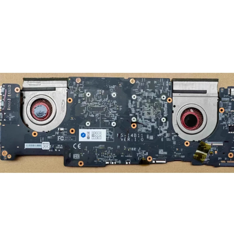 MSI PE42 PS42 MS-14B1-16S1-16S3, MS14B2-CPU 모던 8RC 8RA 8RB 8M 팬 쿨러 라디에이터용 새 노트북 CPU GPU 냉각 팬