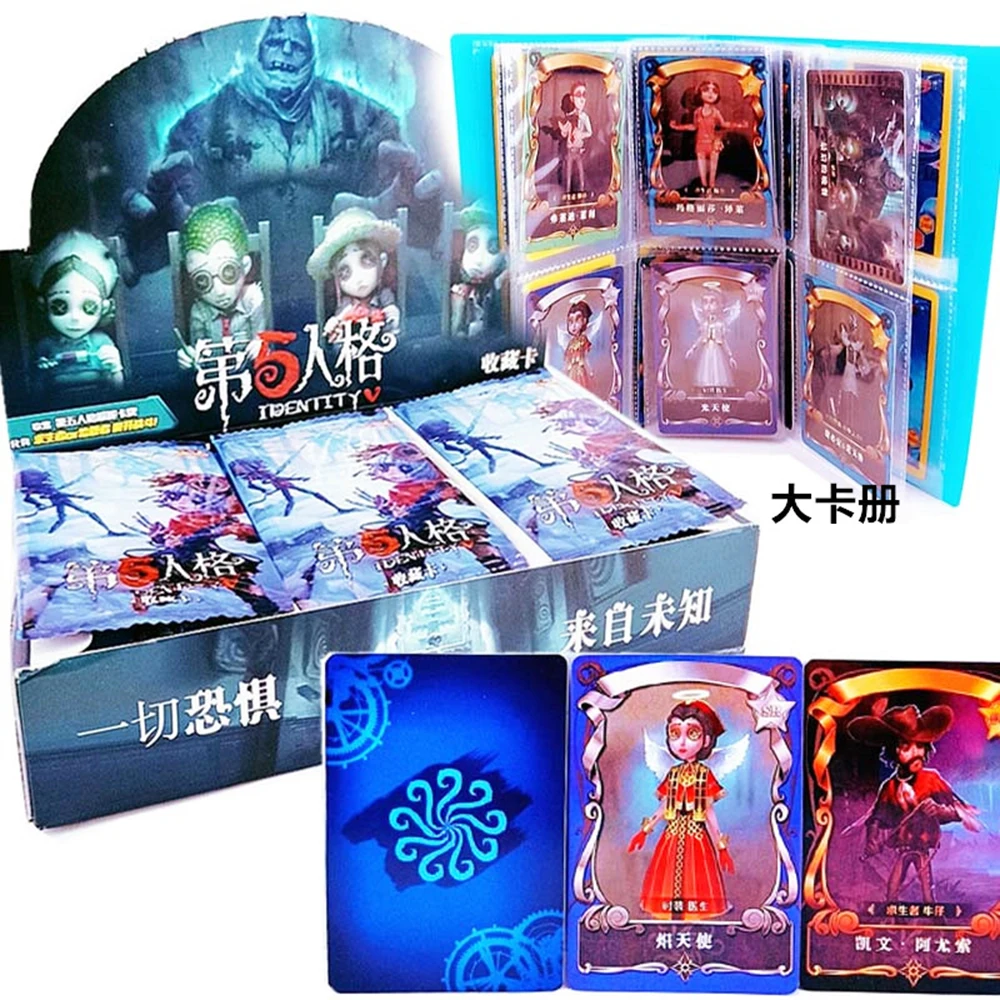 

288pcs/box Identity V Cards Inspiration Clue Pack Game Paper Kids Toys Girl Fantasy Boy Collection Christmas Google Play Gift