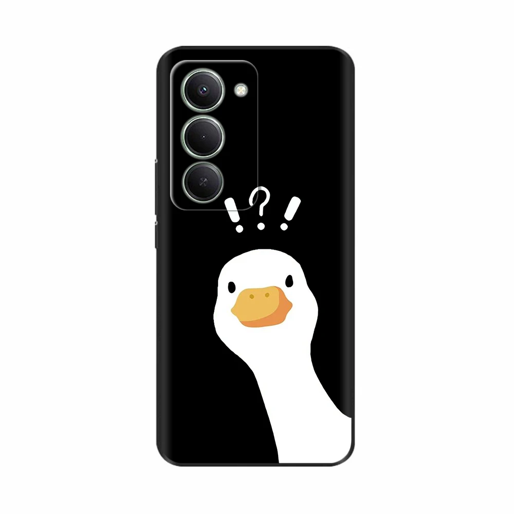 Cute Design Soft Silicone Phone Case - Stylish Painted Back Cover