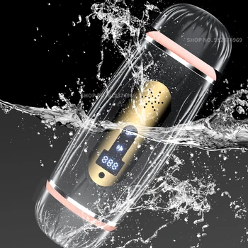 New Count Male Masturbation Cup Pocket Pusssy Adult Sexual Tool Sucking Blowjob Machine Vibrator Sexy Toys for Man Mastubators 6