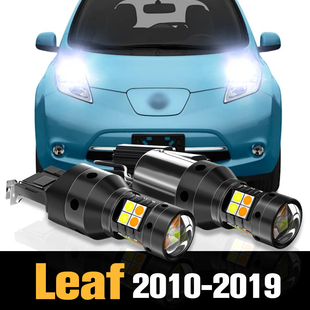 

2pcs Canbus LED Dual Mode Turn Signal+Daytime Running Light DRL Accessories For Nissan Leaf 2010-2019 2011 2012 2013 2014 2015