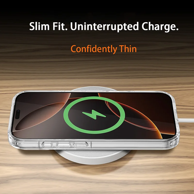 Ultra Slim Luxury Magnetic Shockproof Phone Case for iPhone 17 Air 16e 15 14 13 Pro Max for Magsafe Wireless Charge Cases Cover