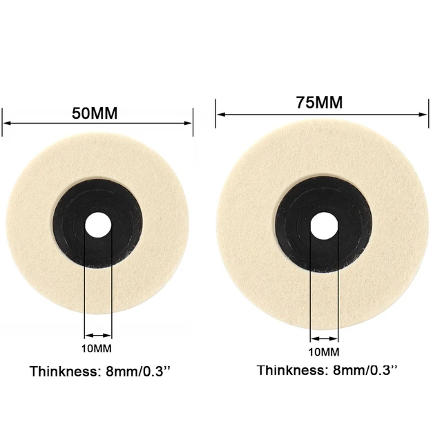 Disque de roue de polissage en laine polyvalent de 4 pouces pour