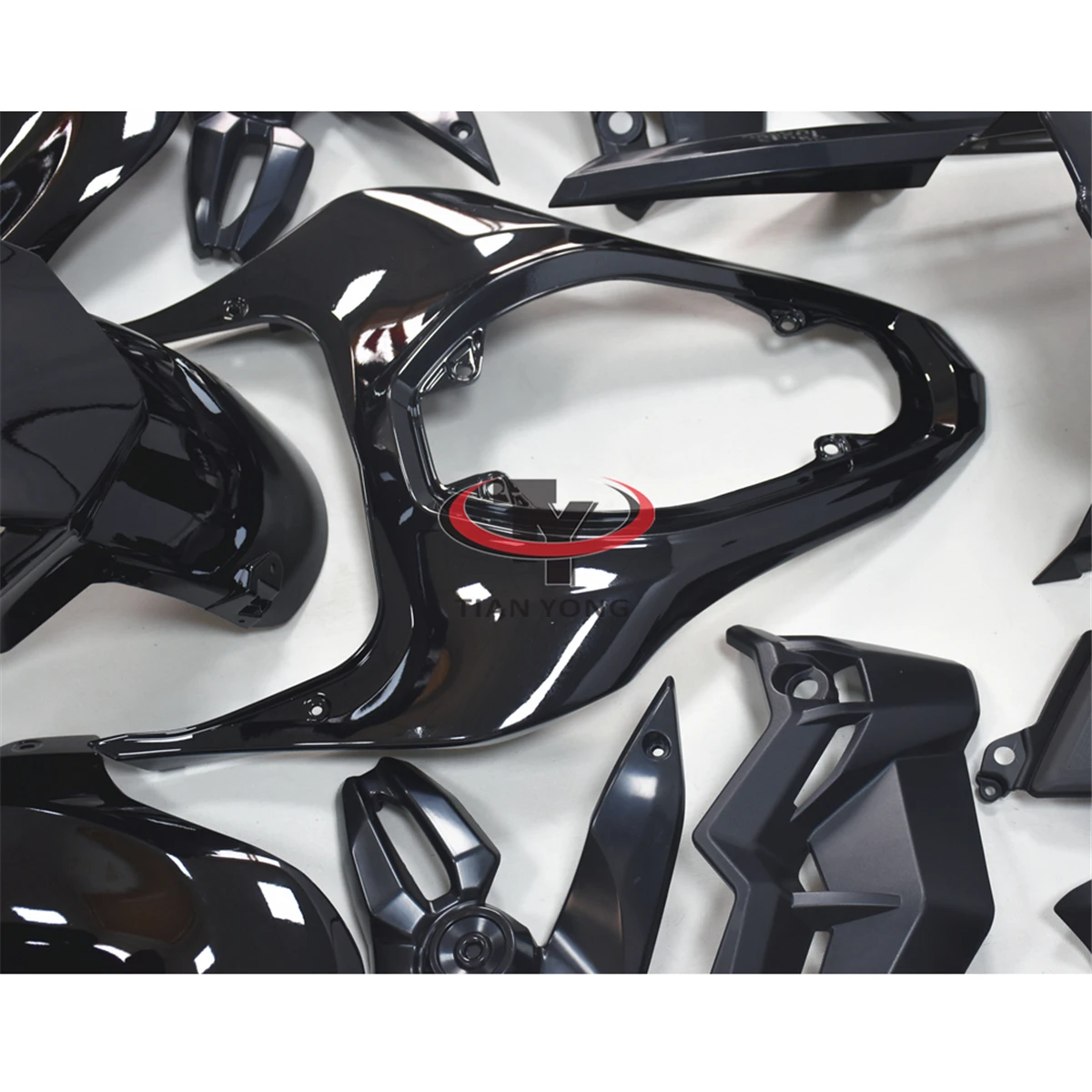 All bright black Bodywork Cowling For Kawasaki Z900 2017 2018 2019 Motorcycle Full Fairing Kit Customize Injection