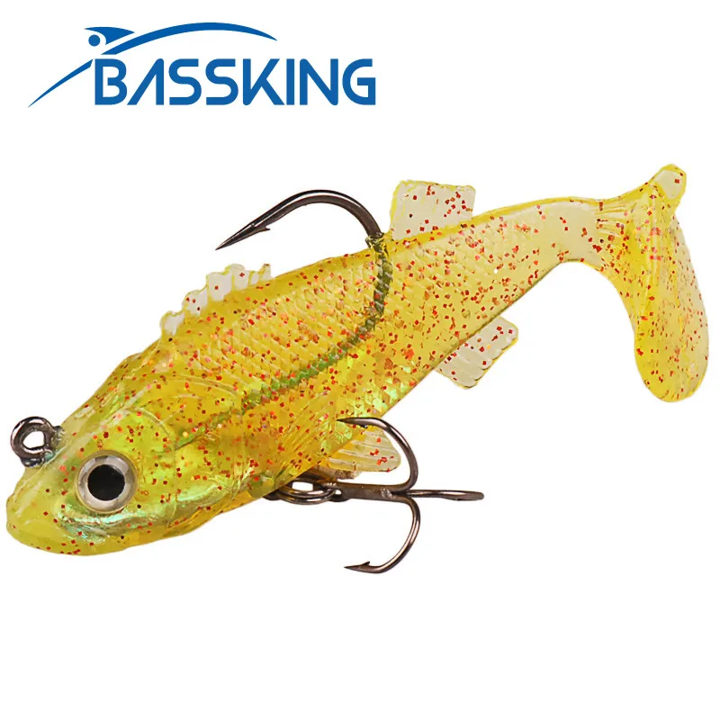 

BASSKING 2 шт. 85 мм 18 г свинцовая Мягкая приманка для рыбной ловли