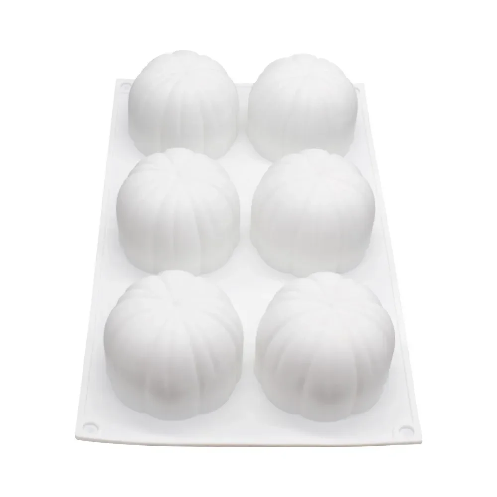 6 Cavity Igloo Silicone Cake Mold Creative Modeling Ice Cream Chiffon Mold Kitchen Bakery Baking Antidust Resistant Accessories