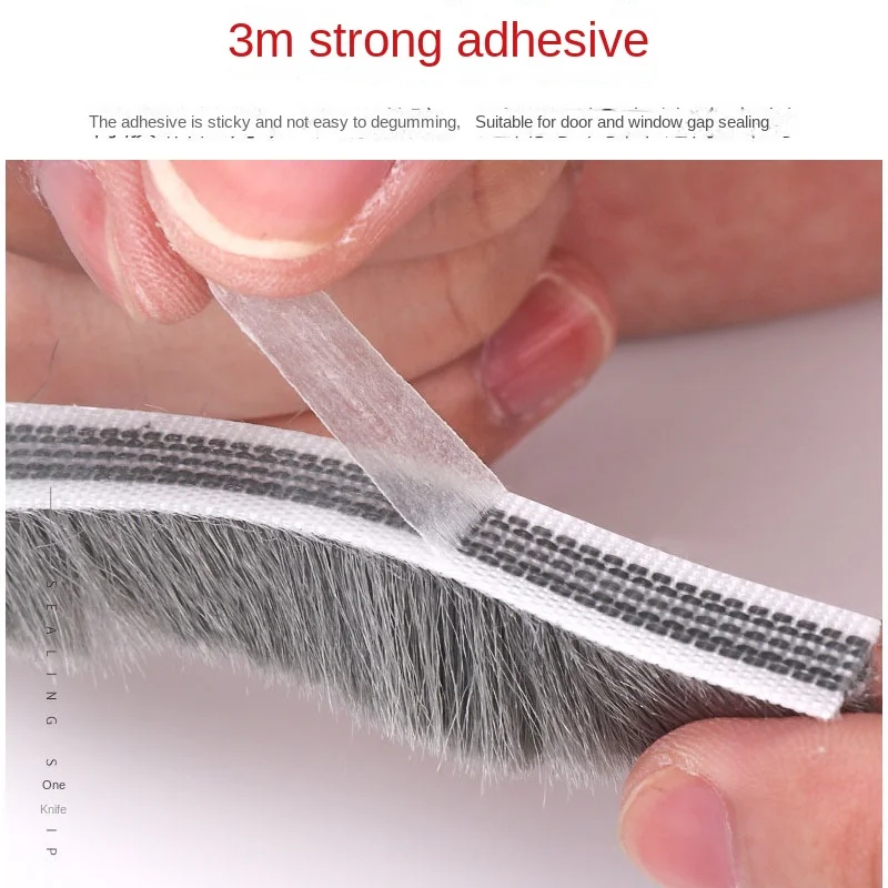 Self-Adhesive Door and Window Insulation Brush Strip - Soundproof and Windproof Sealant