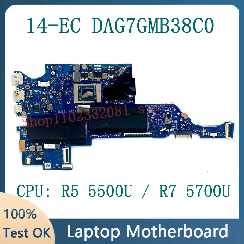 

DAG7GMB38C0 M52705-601 M96574-601 M52706-601 M96575-601 For HP 14-EC Laptop Motherboard With R5 5500U / R7 5700U CPU 100% Tested